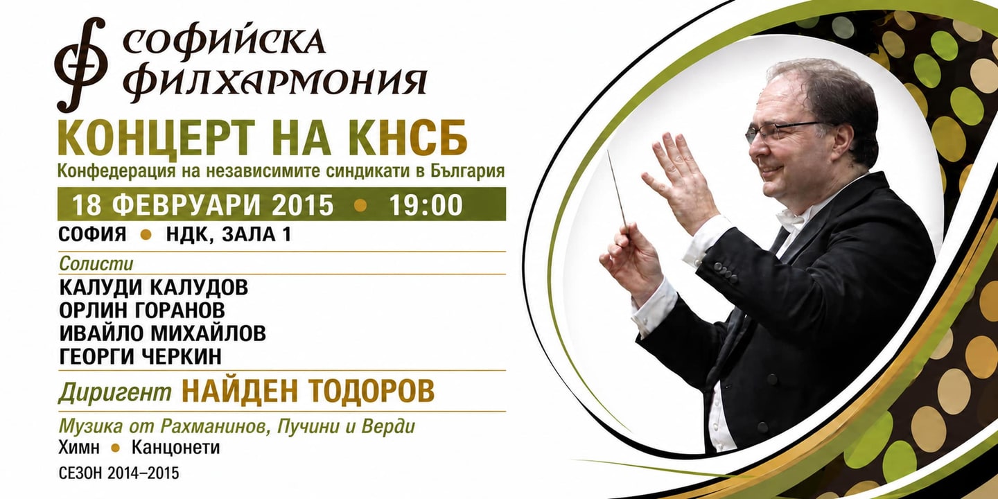 Event banner: Concert of the Confederation of Independent Trade Unions of Bulgaria (CITUB) (18.02.2015)