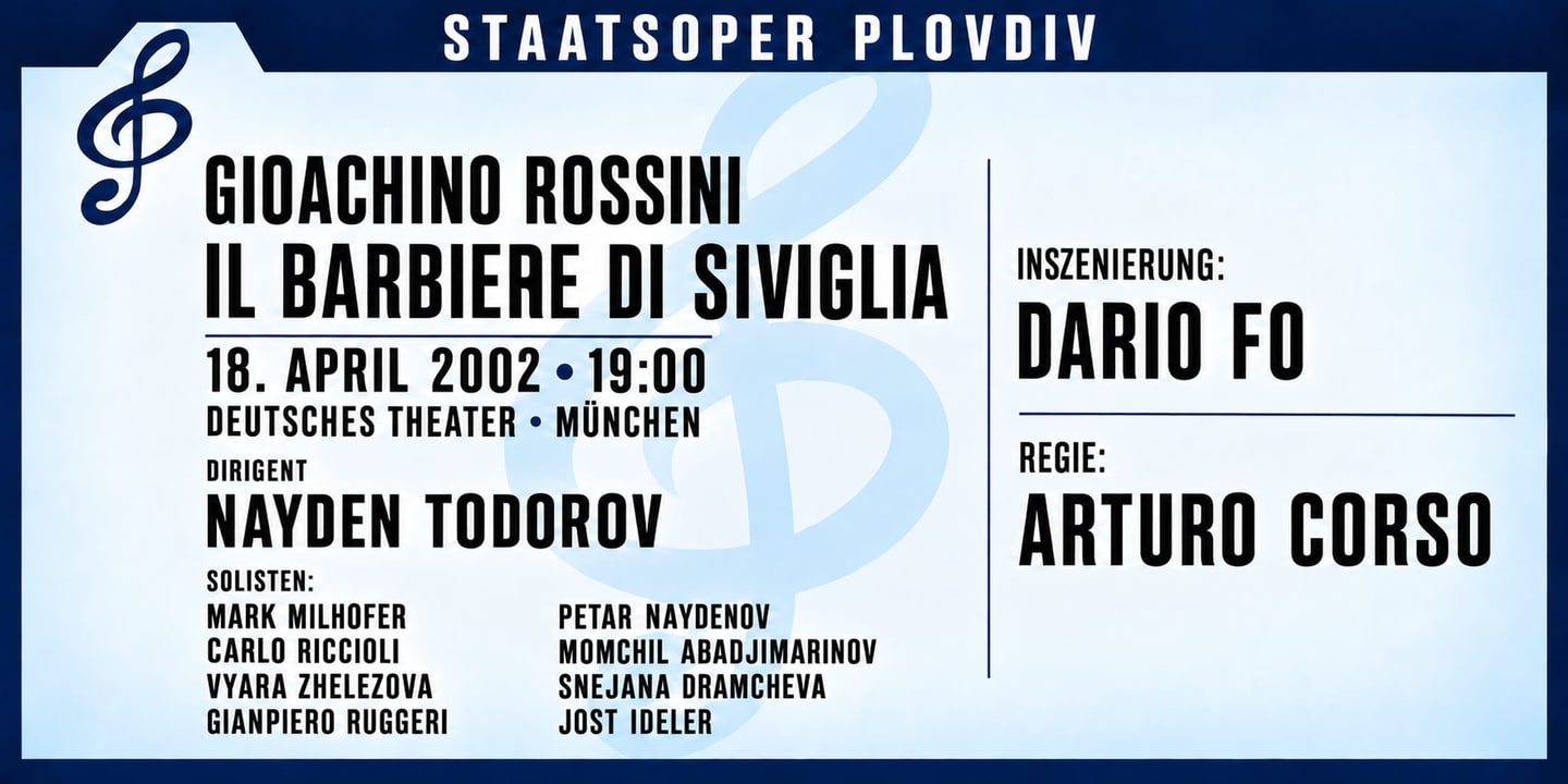 Event banner: Concert with State Opera Plovdiv (18.04.2002)
