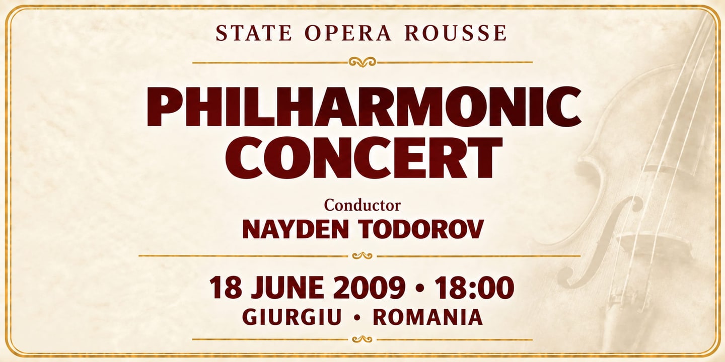 Event banner: Philharmonic concert (18.06.2009)
