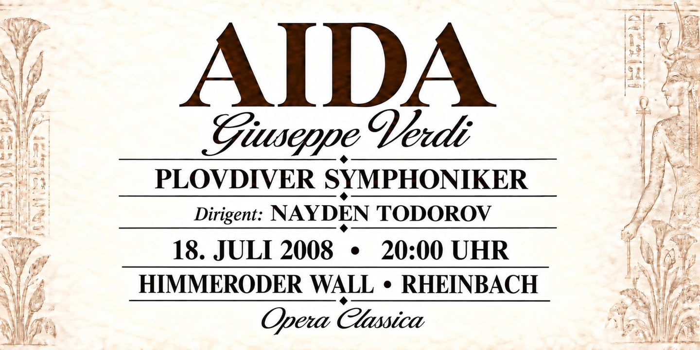 Event banner: Aida by Verdi (18.07.2008)