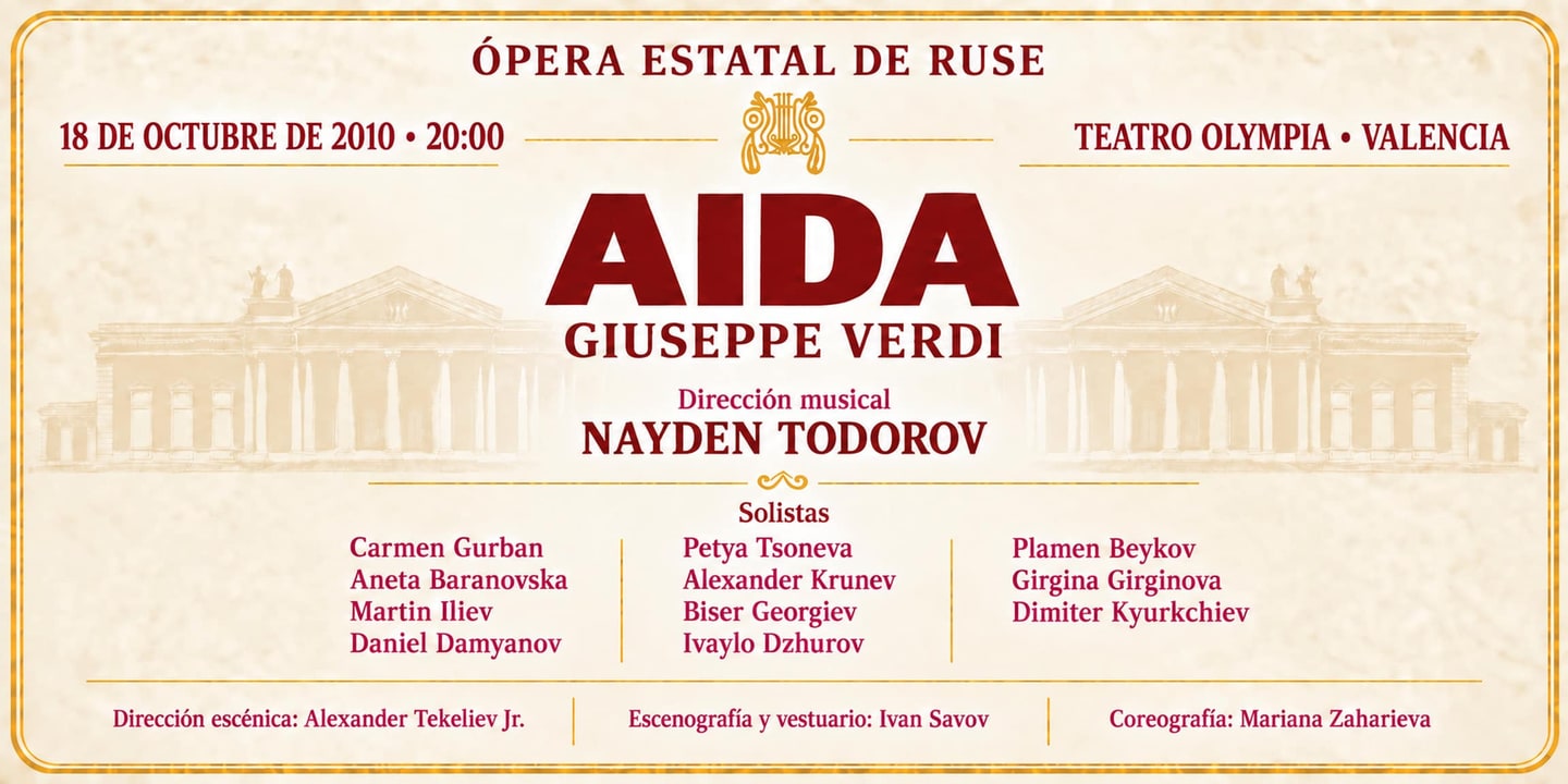 Event banner: Aida by Verdi (18.10.2010)
