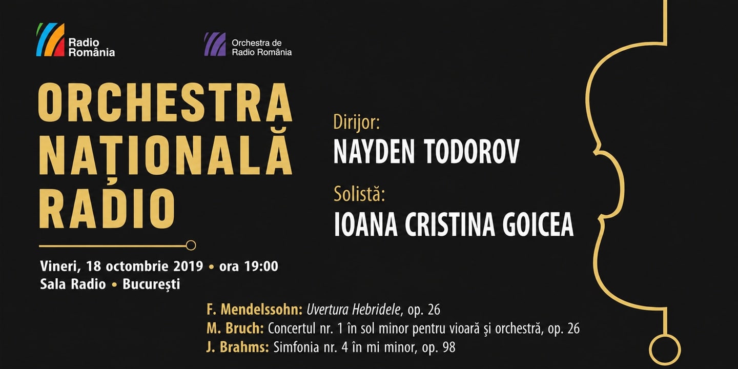 Event banner: Ioana Cristina Goicea & Nayden Todorov (18.10.2019)