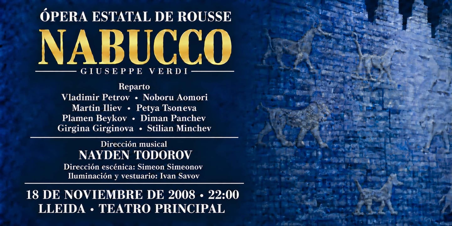 Event banner: Nabucco by Verdi (18.11.2008)