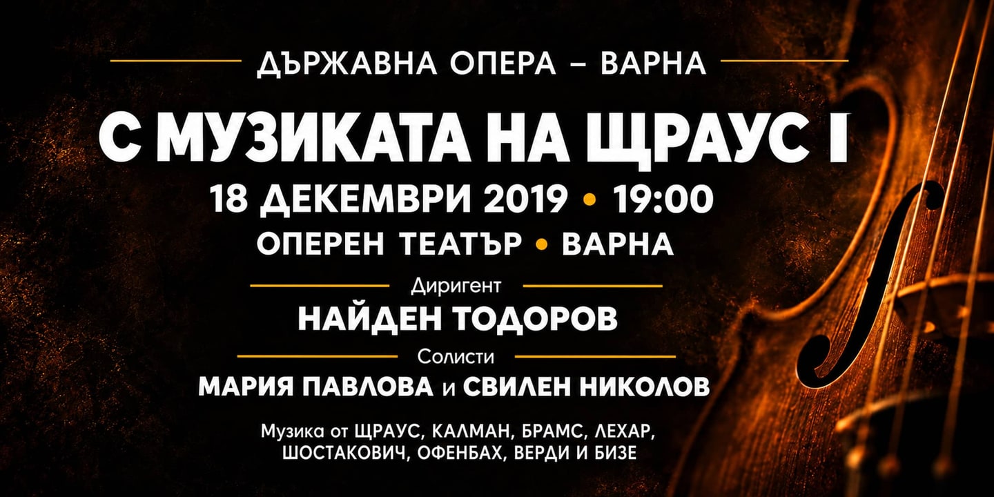Event banner: С музиката на Щраус I (18.12.2019)