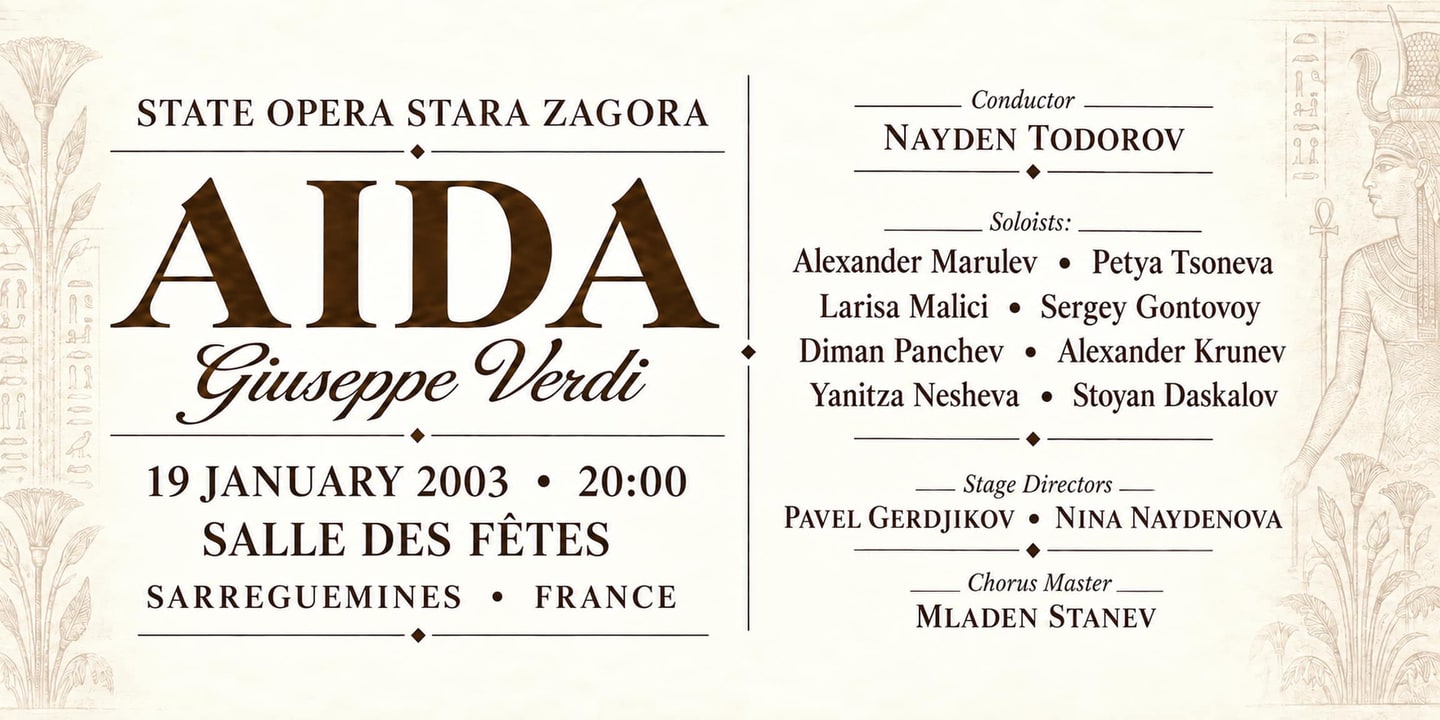 Event banner: Aida (19.01.2003)