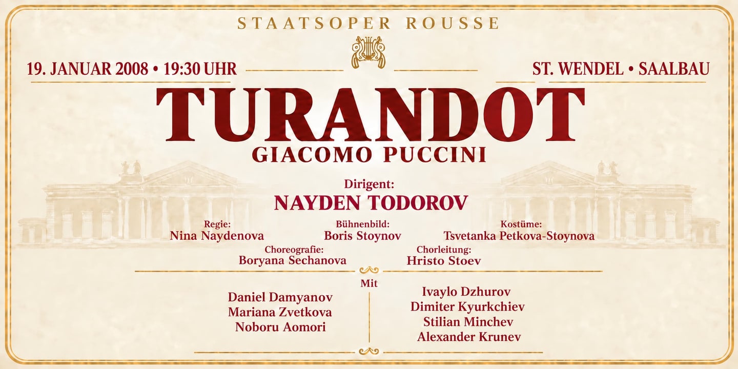 Event banner: Turandot by Puccini (19.01.2008)
