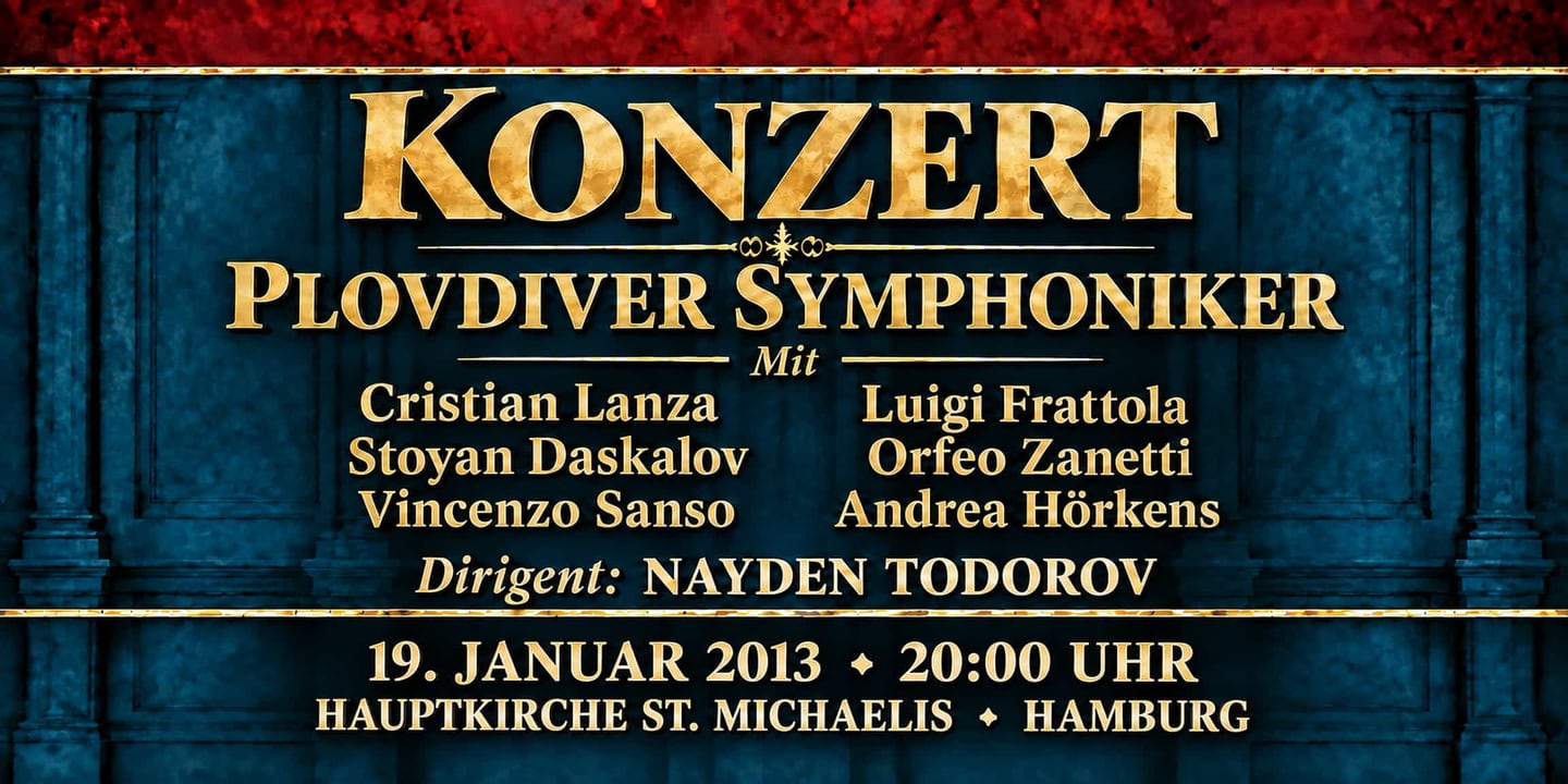 Event banner: Concert with Plovdiver Symphoniker (19.01.2013)