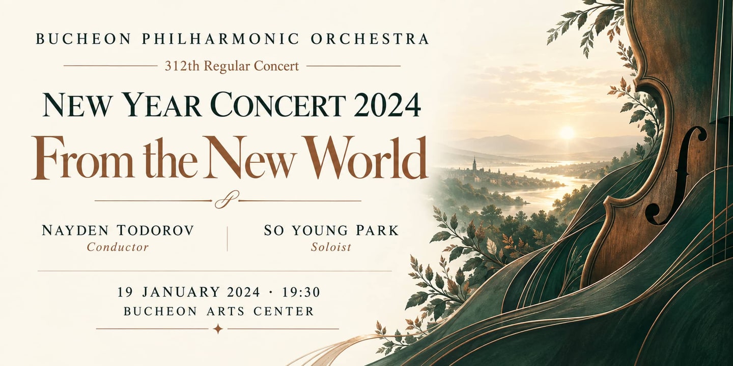 Event banner: New Year Concert 2024 – From the New World (312th Regular Concert) (19.01.2024)