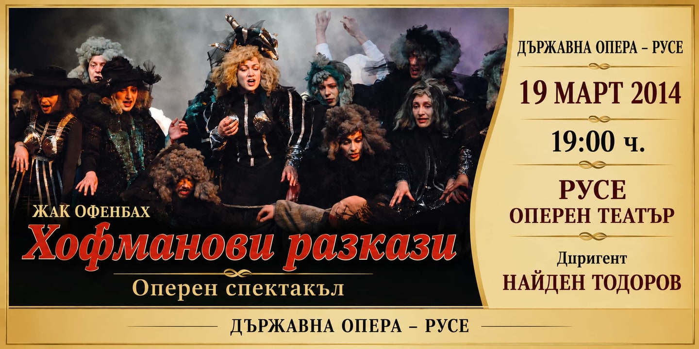 Event banner: Les contes d'Hoffmann by Offenbach (19.03.2014)
