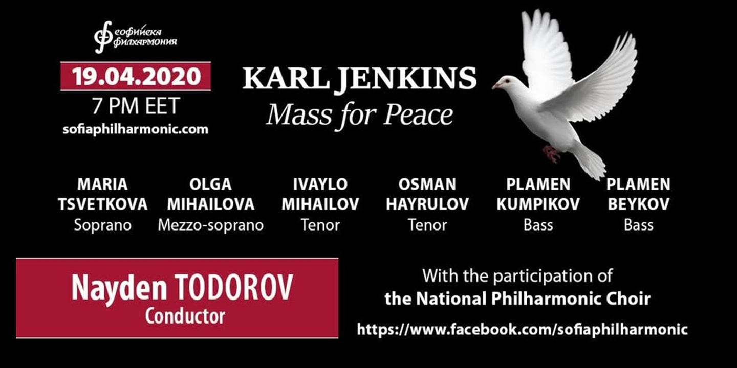 Event banner: Mass for peace - ONLINE EVENT (19.04.2020)