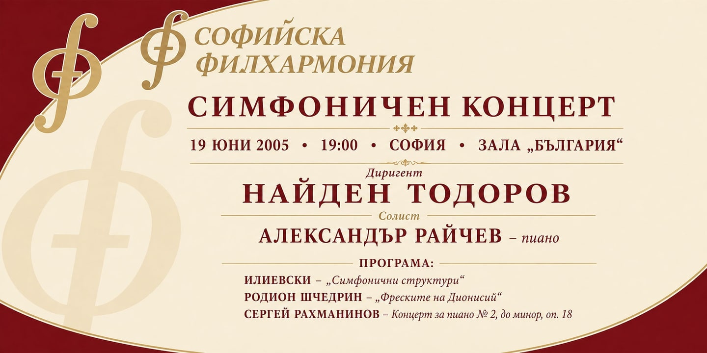 Event banner: Nayden Todorov & Alexander Raychev Jr. (19.06.2005)