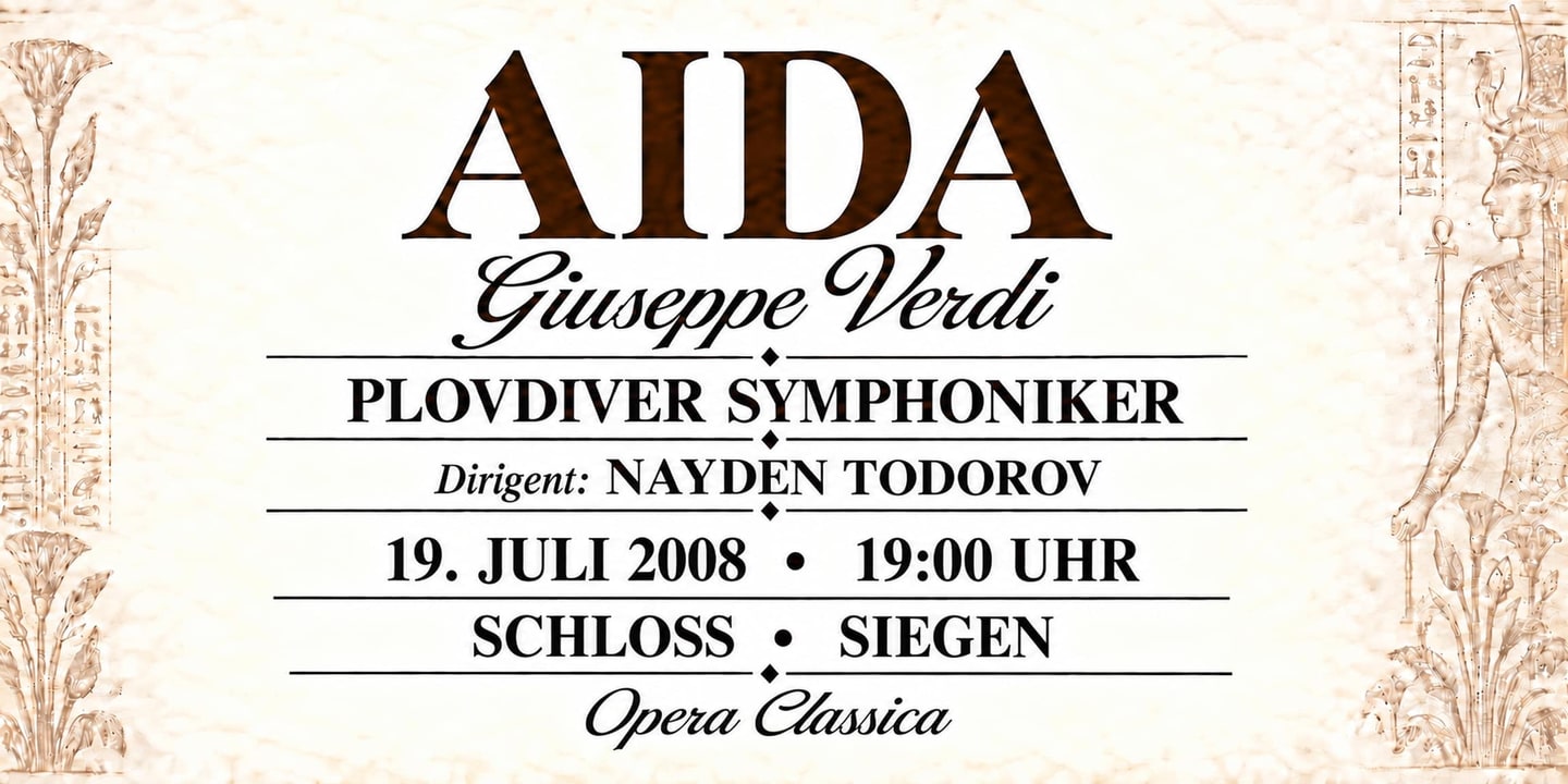 Event banner: Aida by Verdi (19.07.2008)