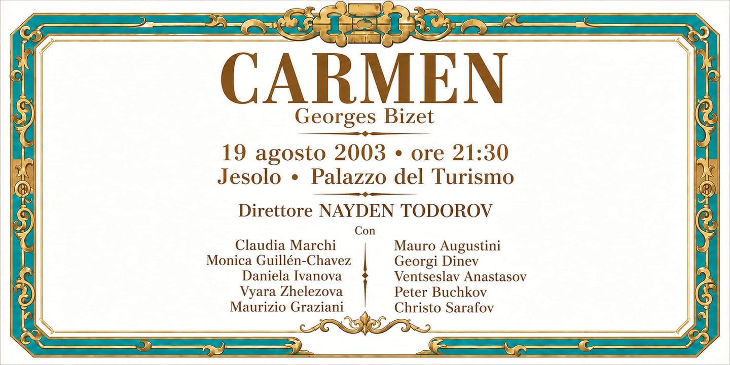 Event banner: Carmen (19.08.2003)