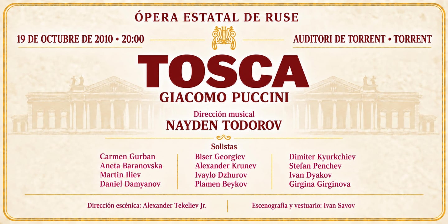 Event banner: Tosca (19.10.2010)
