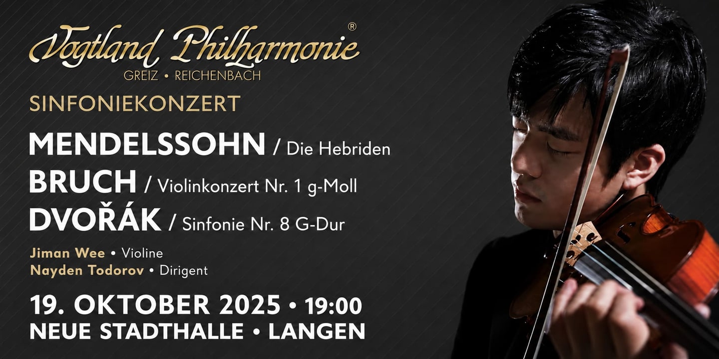 Event banner: Vogtland Philharmonic (19.10.2025)