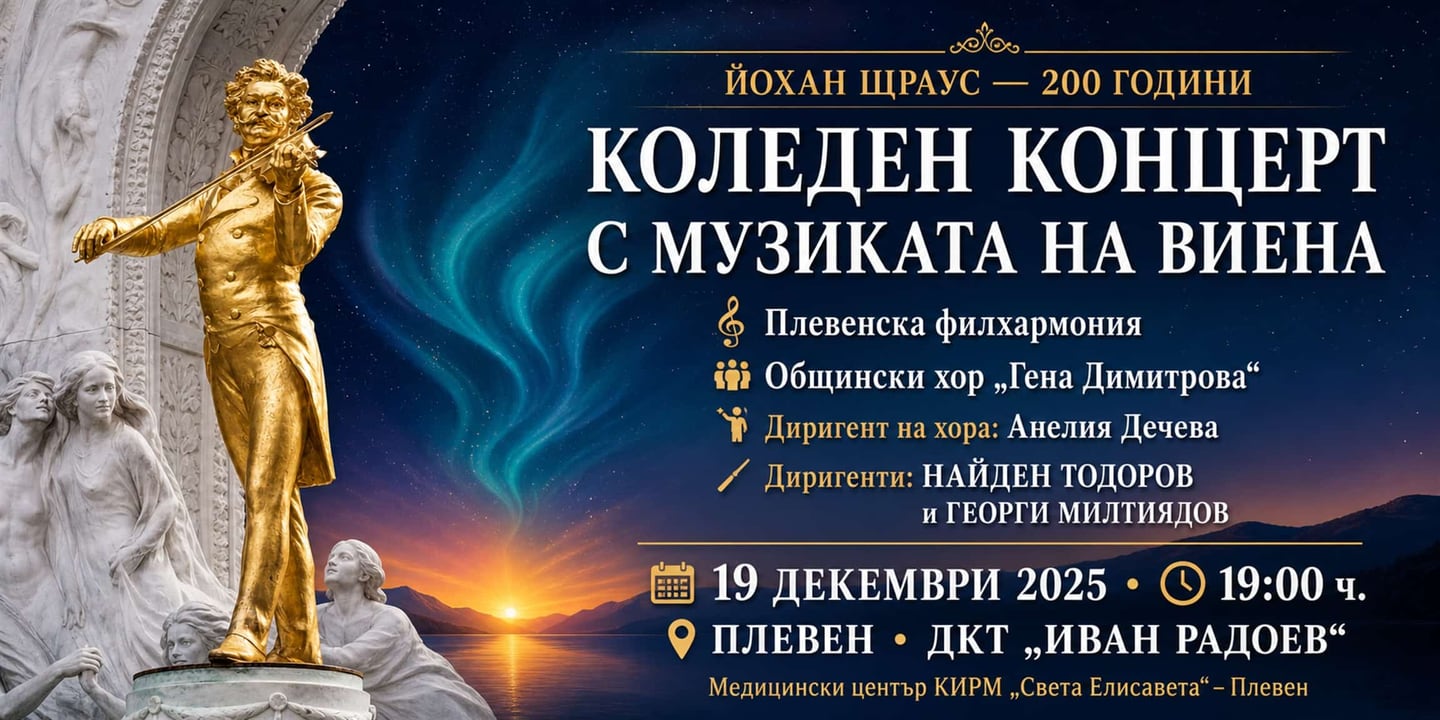 Event banner: Christmas with Johann Strauss (19.12.2025)