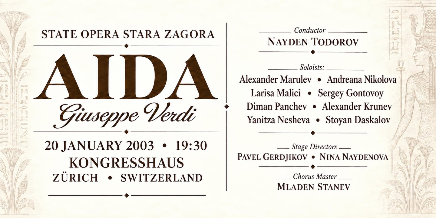 Event banner: Aida (20.01.2003)