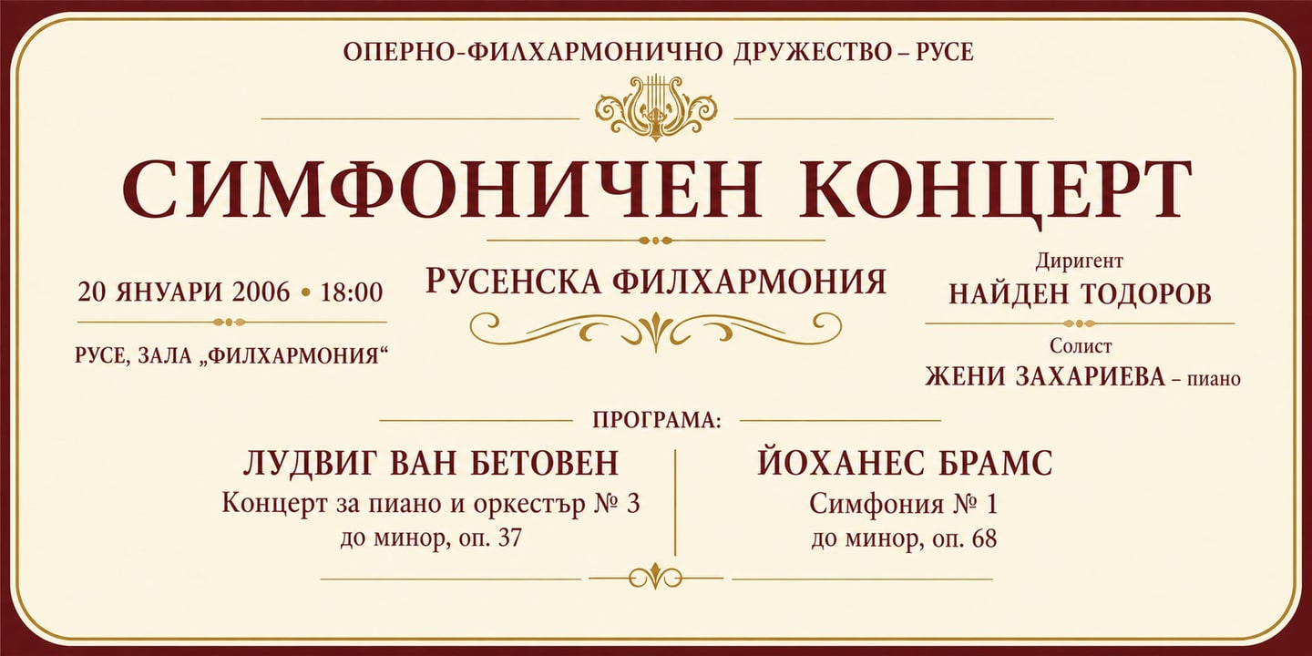 Event banner: Philharmonic concert (20.01.2006)