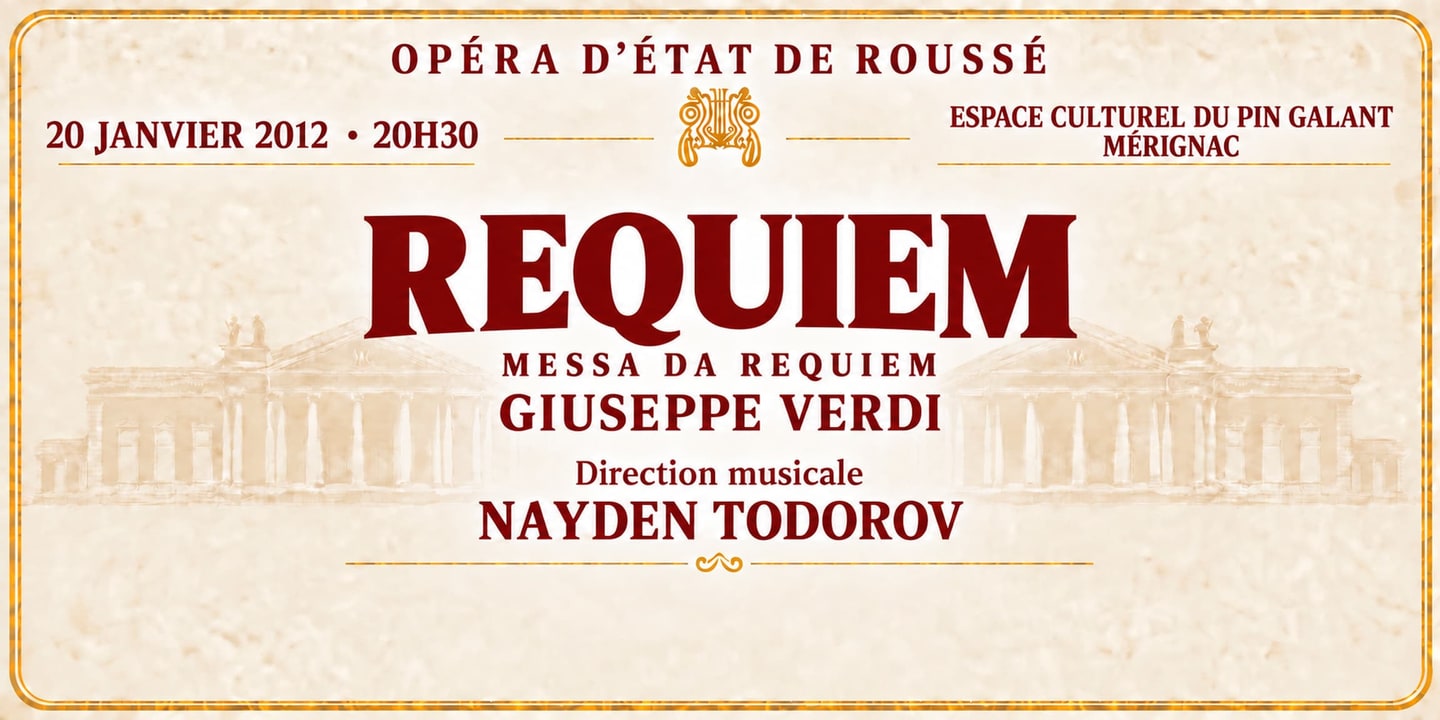 Event banner: Concert with State Opera Rousse (20.01.2012)