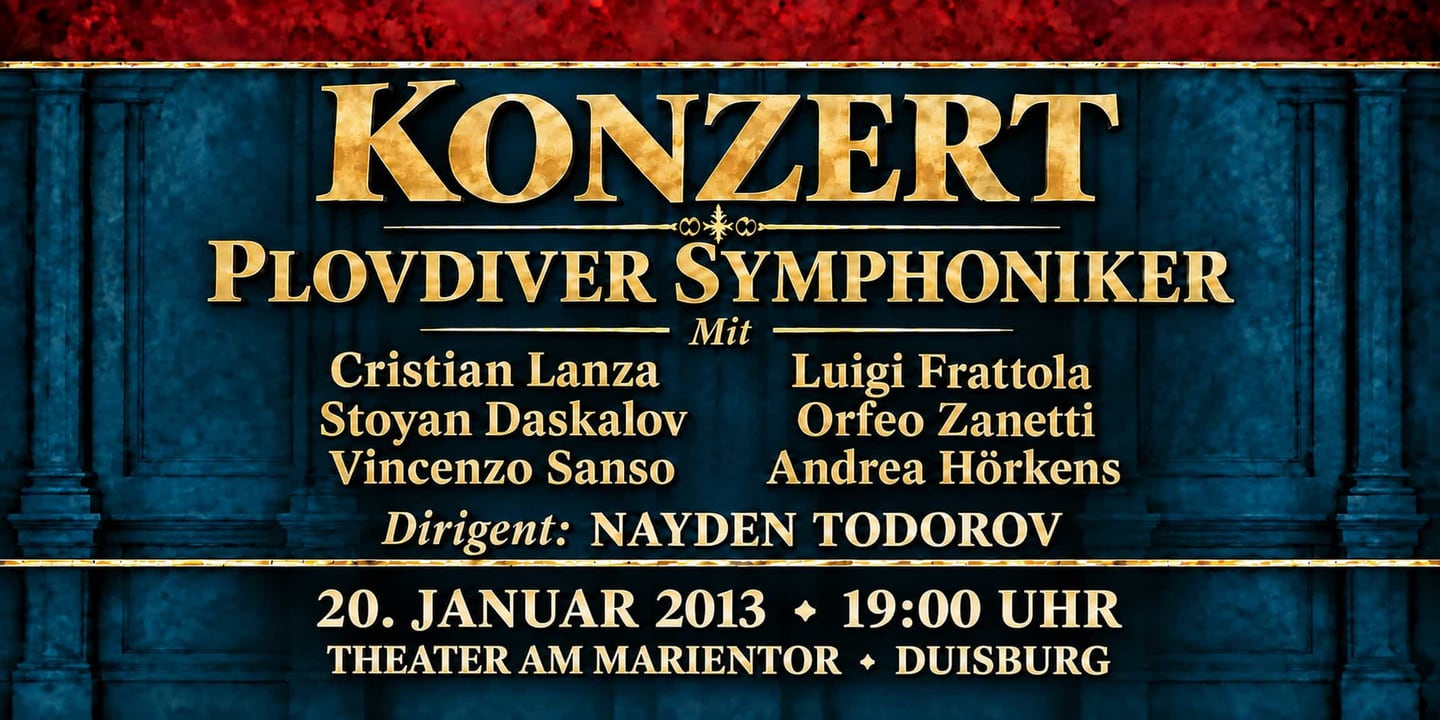 Event banner: Concert with Plovdiver Symphoniker (20.01.2013)
