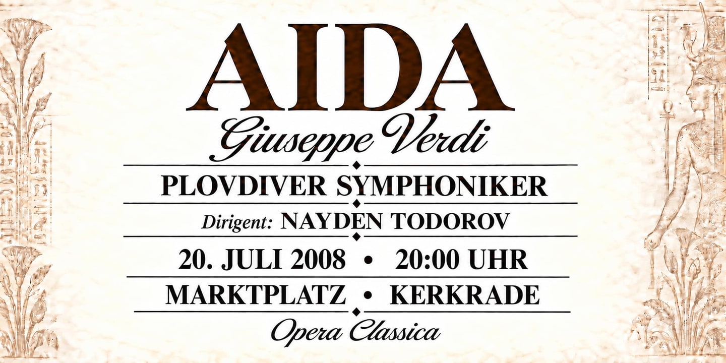 Event banner: Aida by Verdi (20.07.2008)