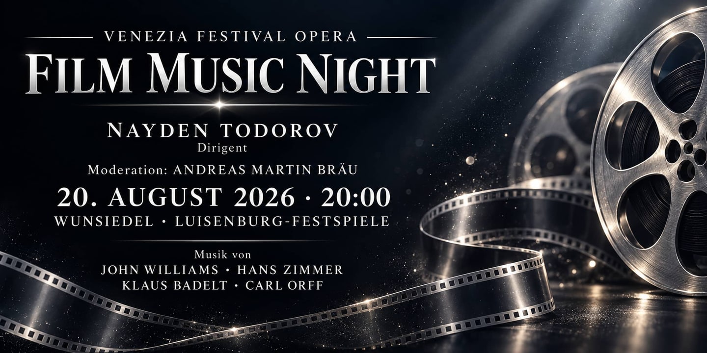 Event banner: Film Music Night (20.08.2026)