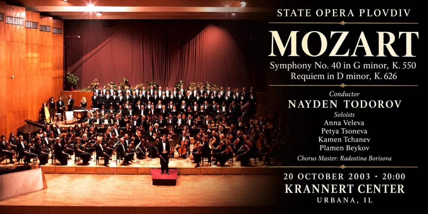 Event banner: Mozart: Symphony No. 40 & Requiem (20.10.2003)