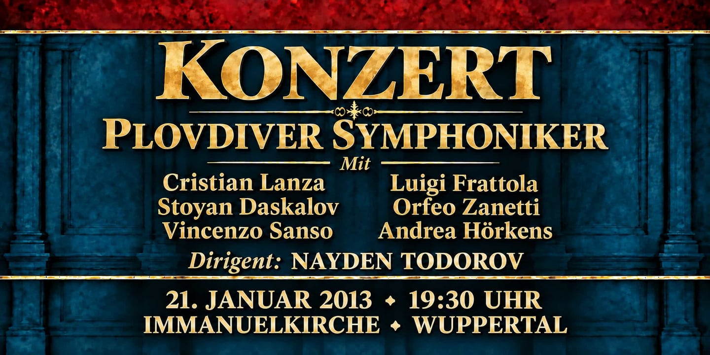Event banner: Concert with Plovdiver Symphoniker (21.01.2013)
