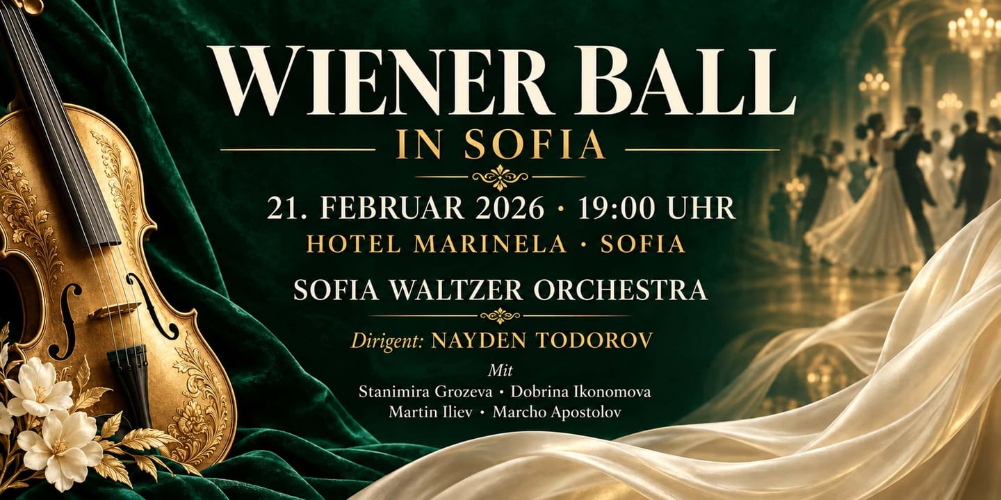 Event banner: Wiener Ball in Sofia (21.02.2026)