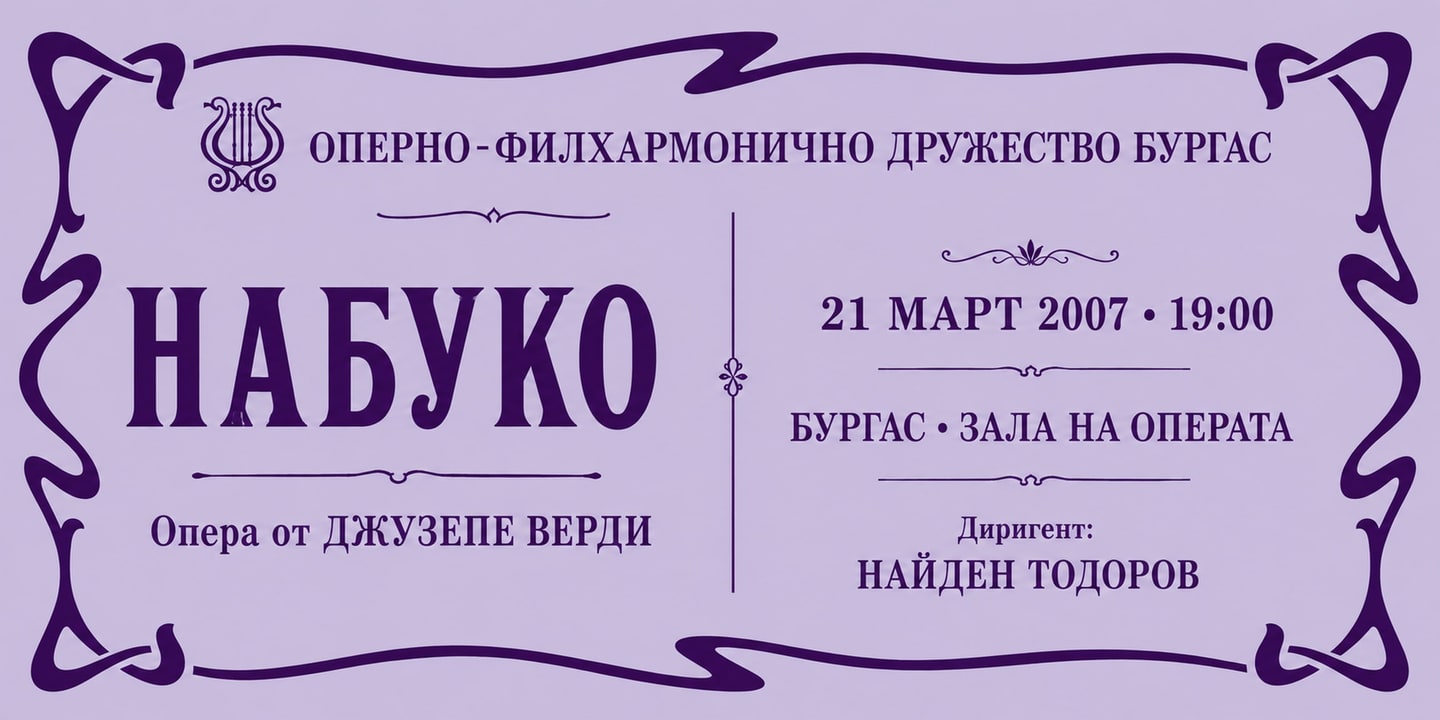 Event banner: Nabucco by Verdi (21.03.2007)