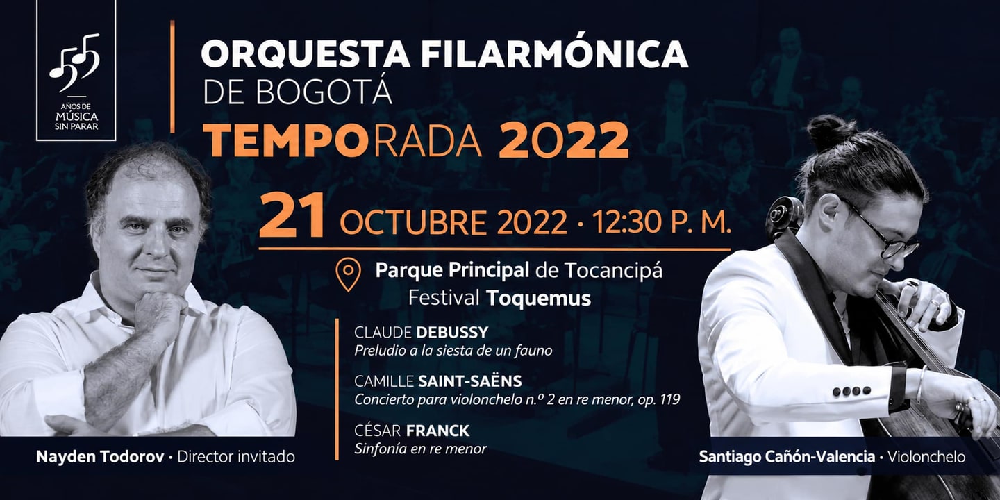 Event banner: Concert with Santiago Cañón-Valencia (21.10.2022)
