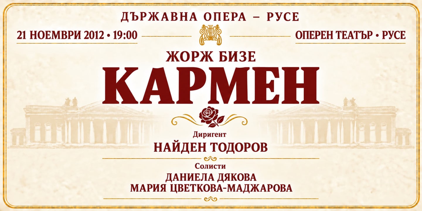 Event banner: Carmen by Bizet (21.11.2012)
