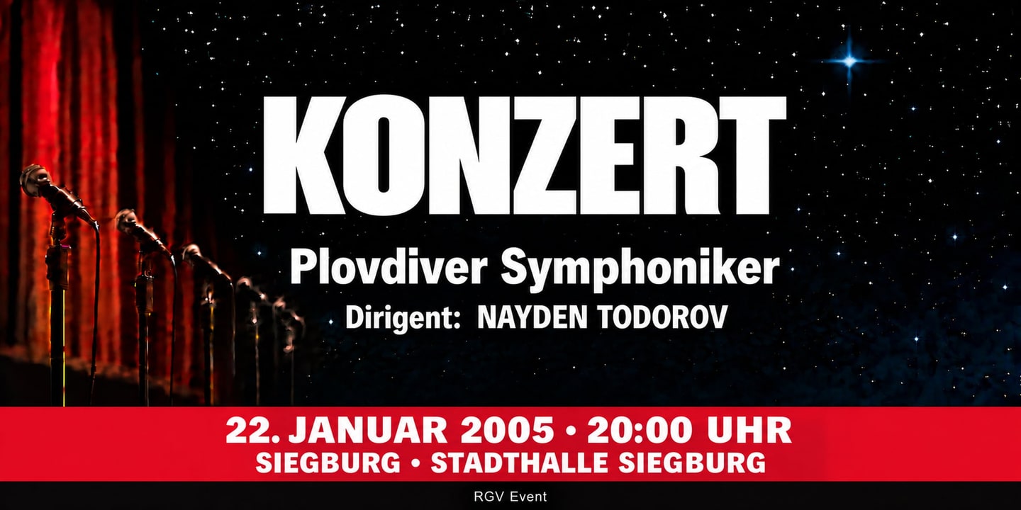 Event banner: Concert with Plovdiver Symphoniker (22.01.2005)
