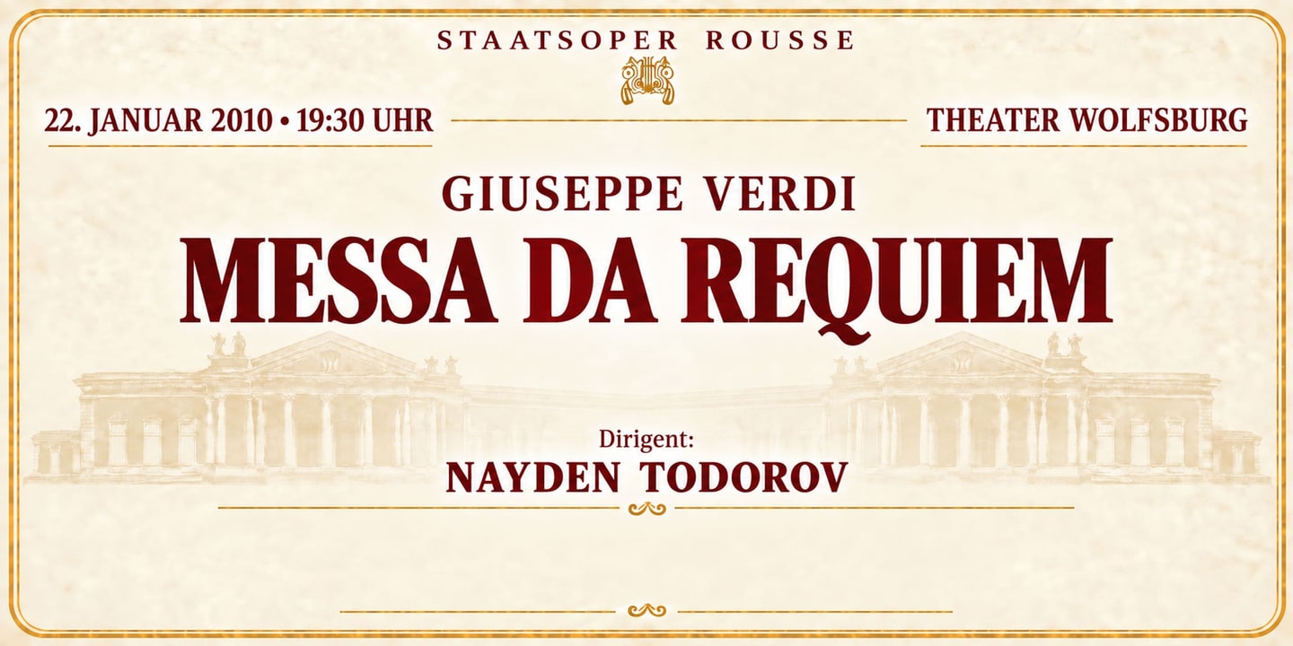 Event banner: Messa da Requiem by Verdi (22.01.2010)