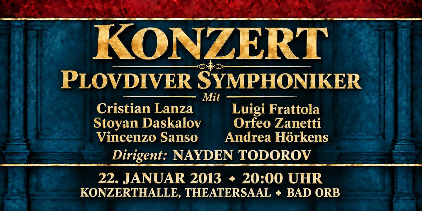 Event banner: Concert with Plovdiver Symphoniker (22.01.2013)