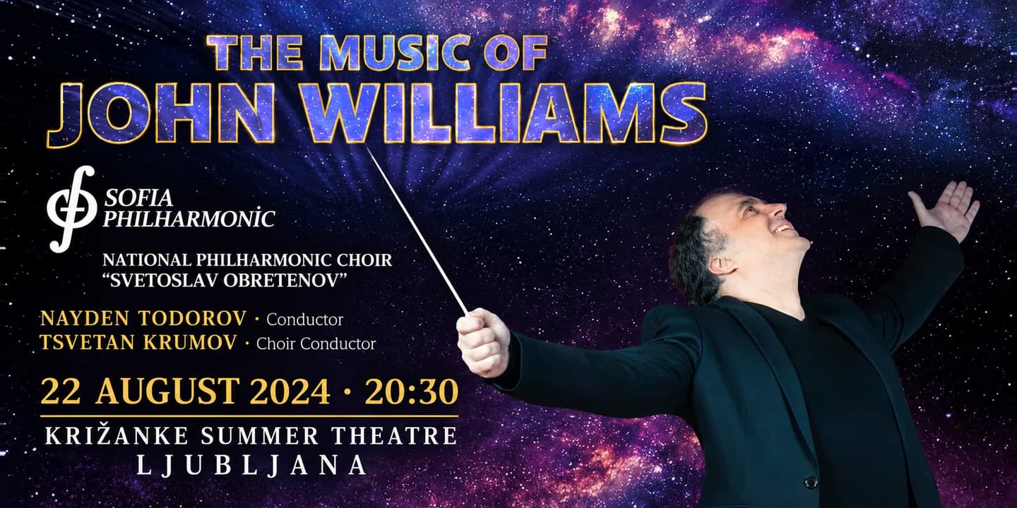 Event banner: Sofia Philharmonic & Nayden Todorov visiting Ljubljana (22.08.2024)