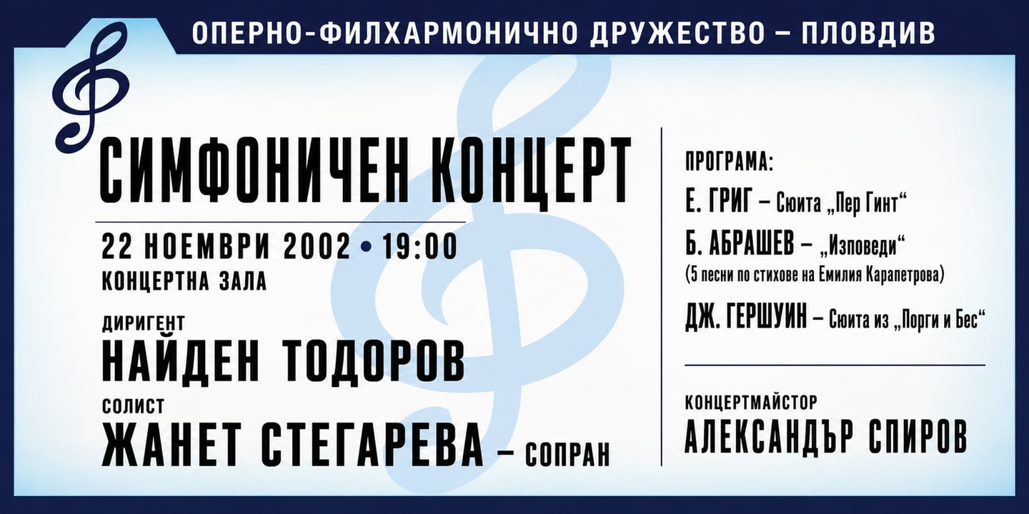 Event banner: Symphonic Concert (22.11.2002)