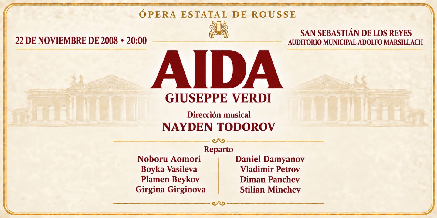 Event banner: Aida by Verdi (22.11.2008)
