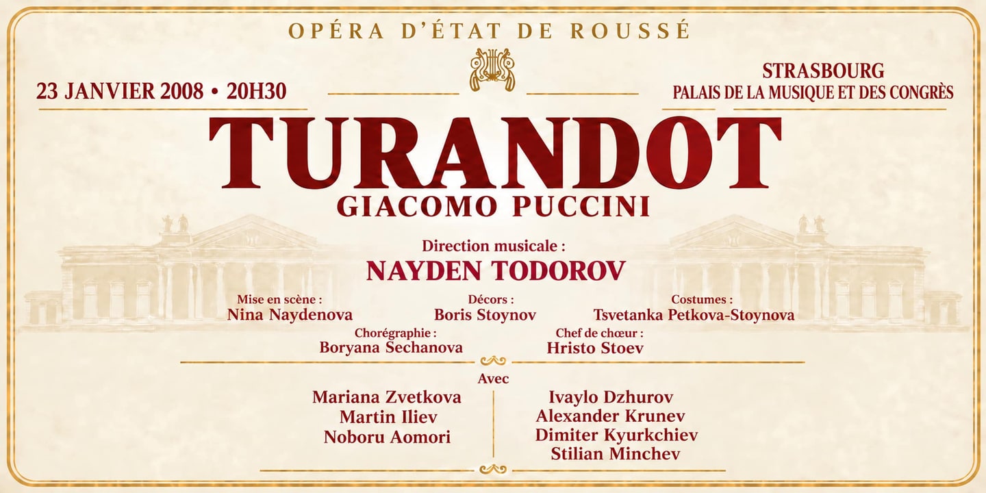 Event banner: Turandot by Puccini (23.01.2008)