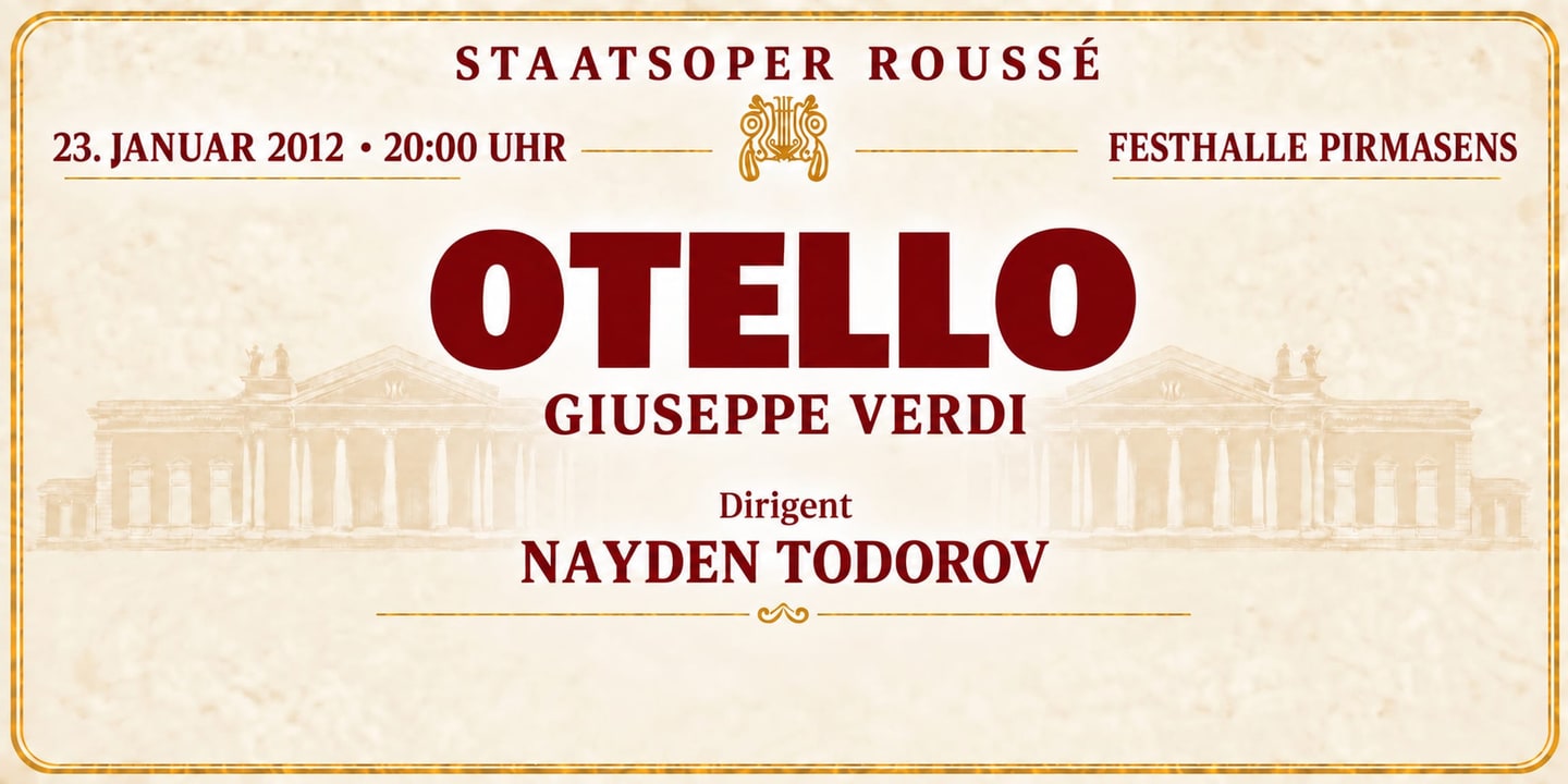 Event banner: Otello by Verdi (23.01.2012)