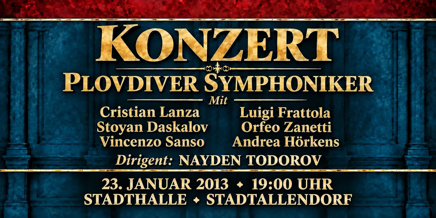 Event banner: Concert with Plovdiver Symphoniker (23.01.2013)