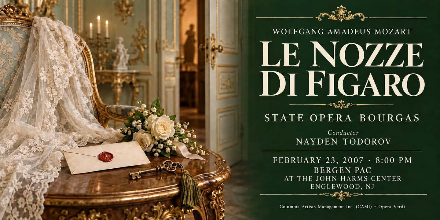 Event banner: Le nozze di Figaro by Mozart (23.02.2007)
