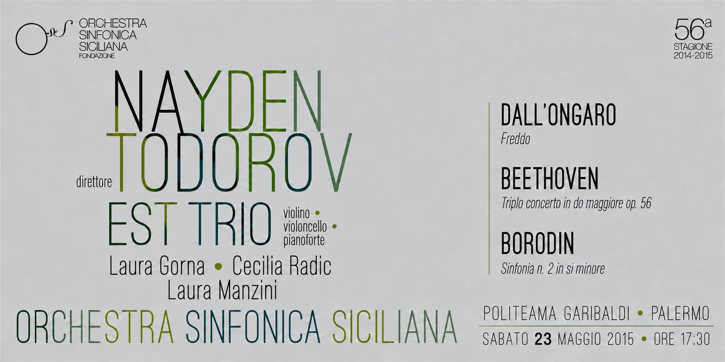 Event banner: Concert with Orchestra Sinfonica Siciliana (23.05.2015)