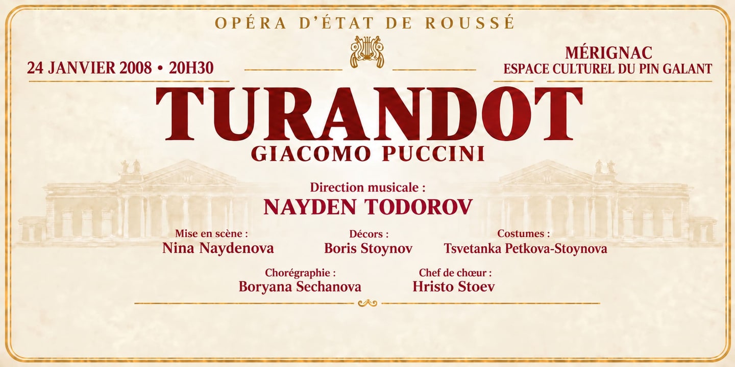 Event banner: Turandot by Puccini (24.01.2008)