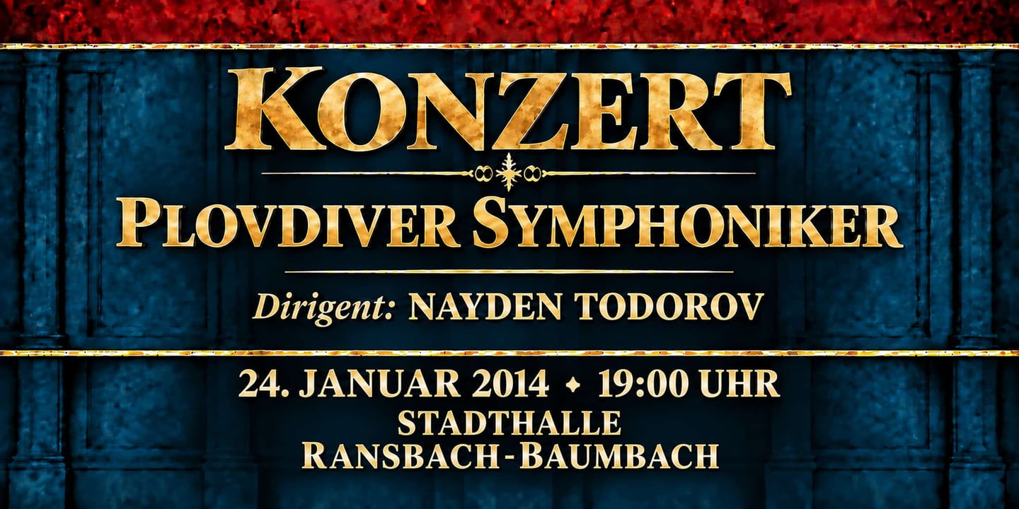 Event banner: Concert with Plovdiver Symphoniker (24.01.2014)