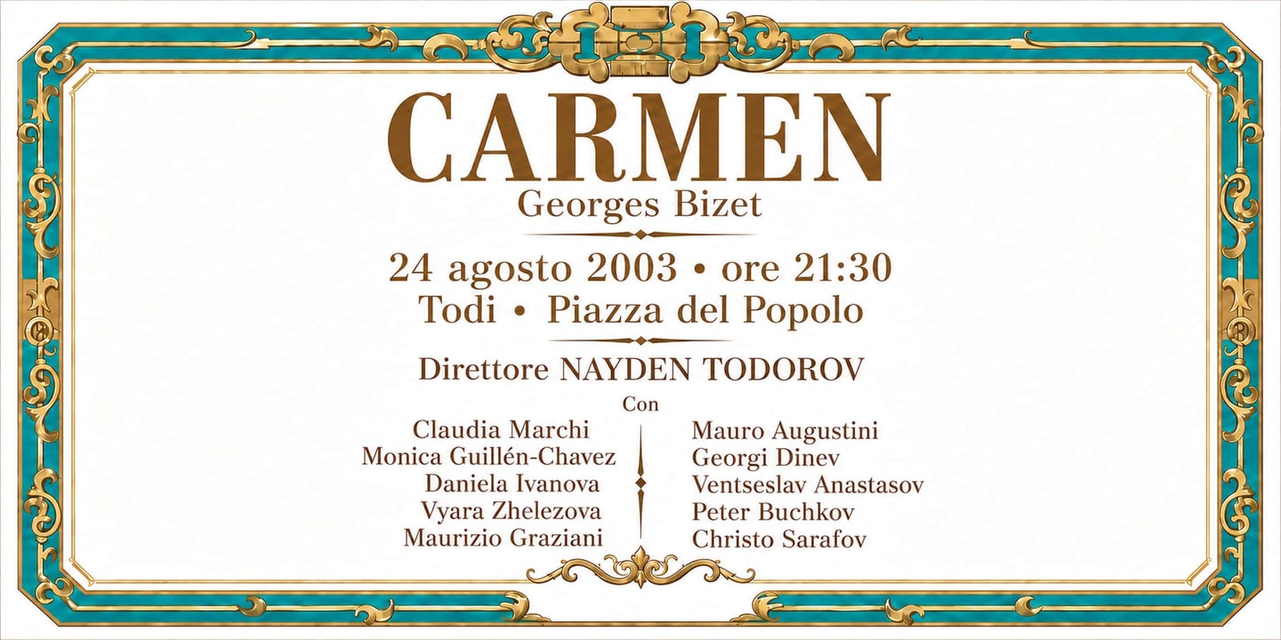 Event banner: Carmen (24.08.2003)