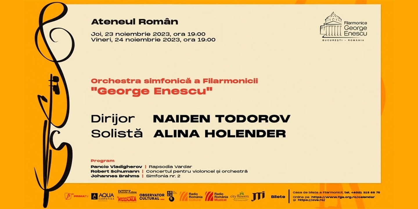 Event banner: Symphonic concert of the George Enescu Philharmonic (24.11.2023)