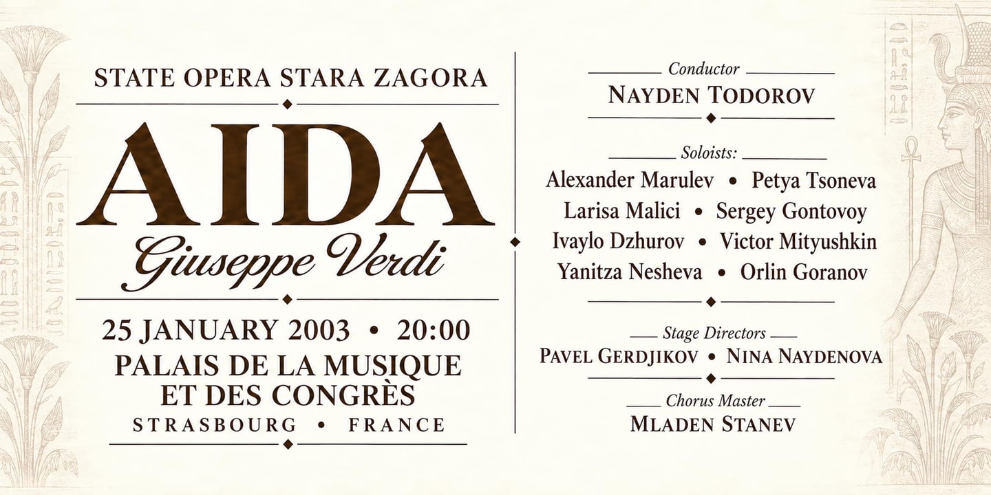 Event banner: Aida (25.01.2003)