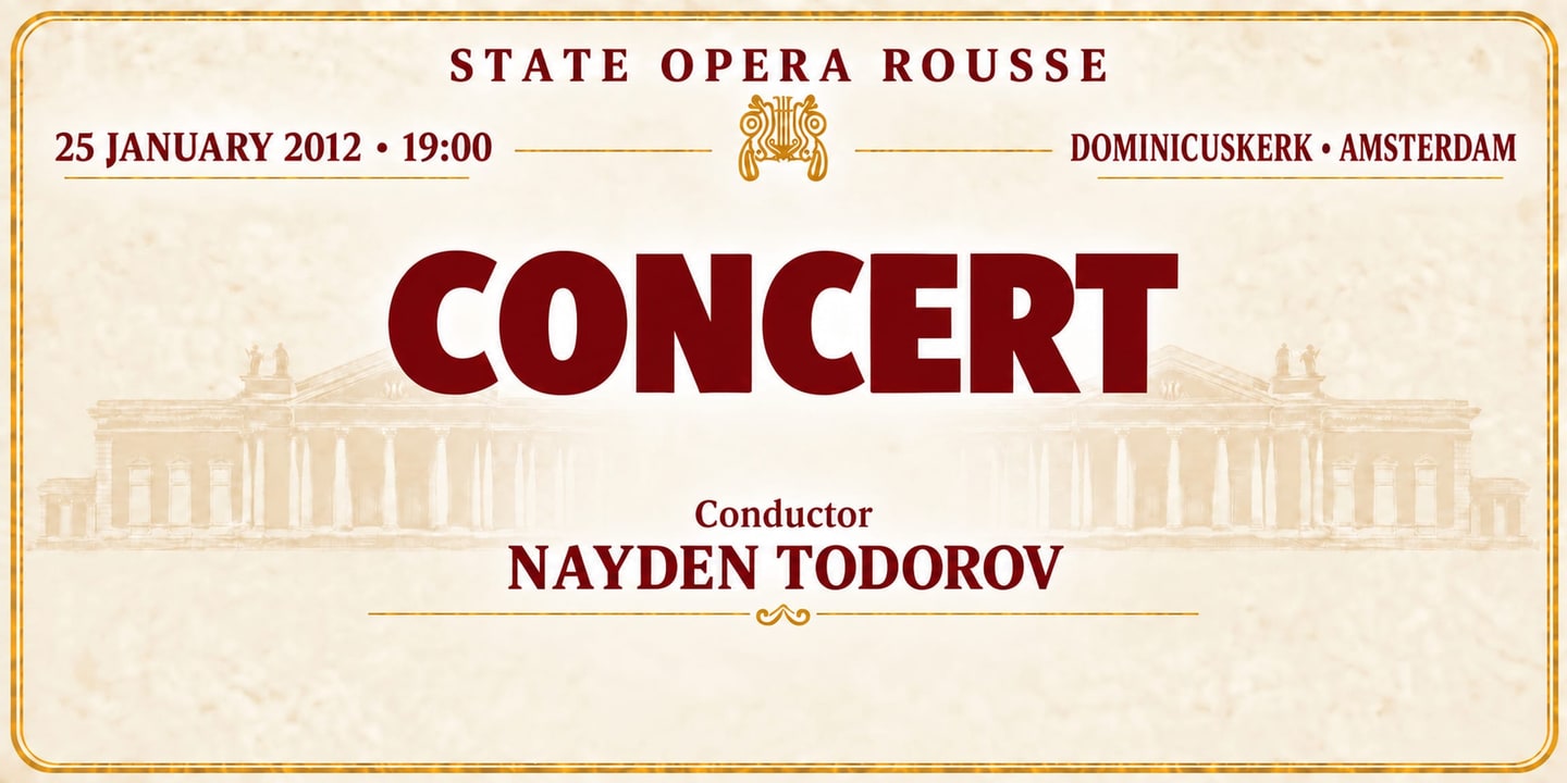 Event banner: Concert with State Opera Rousse (25.01.2012)