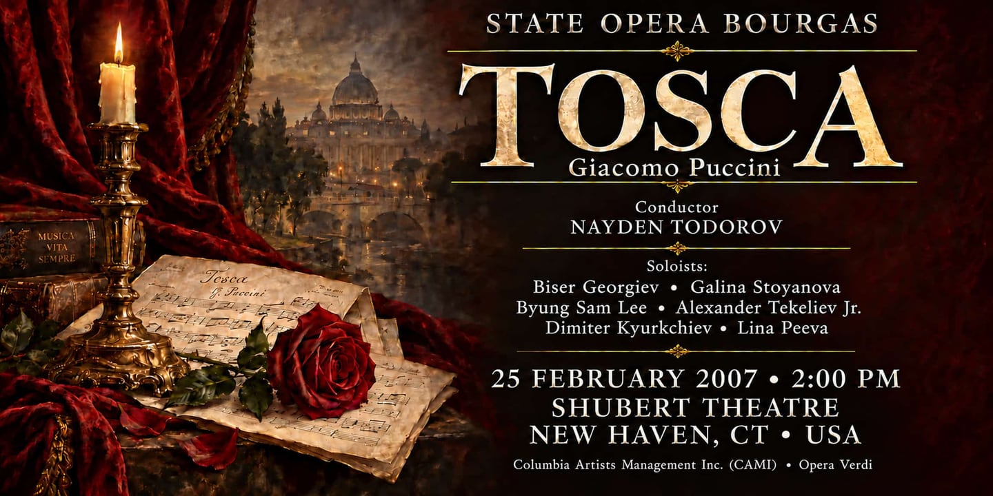 Event banner: Tosca by Puccini (25.02.2007)